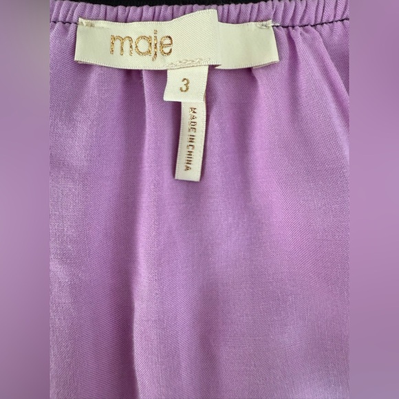 Maje Jonael Ombré Pleated Skirt. Size: 3 - Picture 7 of 10